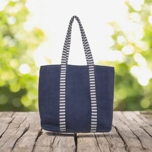 Mud Pie Navy Tote Bag Nwt